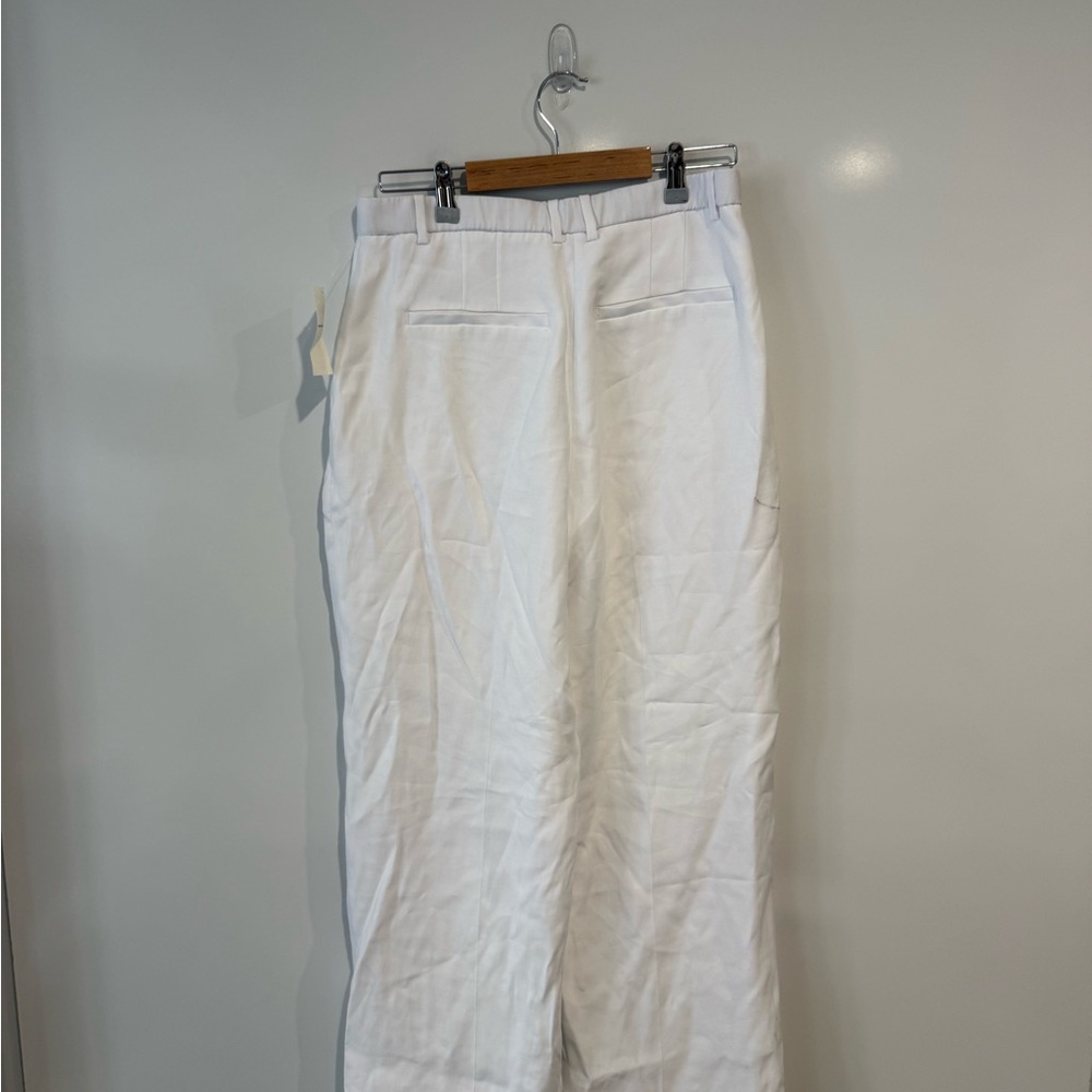 NWT Abercrombie & Fitch Sloane Tailored Wide Leg Pant in White - Picture 5 of 10